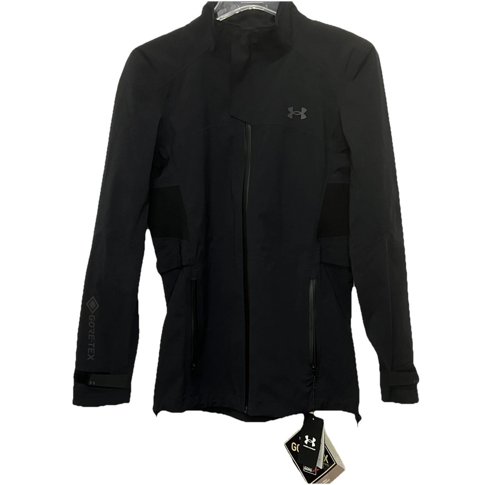 Under Armour Storm GORE-TEX Golf Weatherproof Rain Jacket Black Men X-Small New